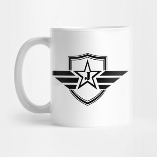 Military Army Monogram Initial Letter J Mug